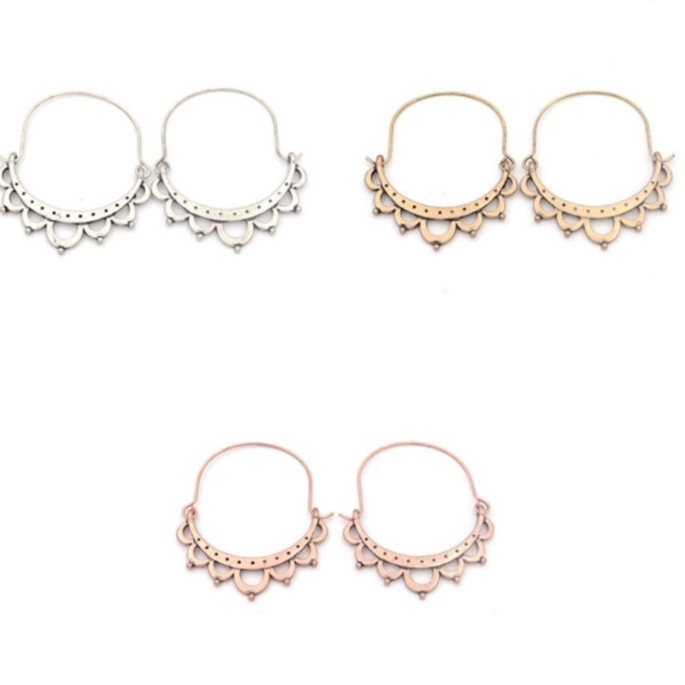 Boho Hoop Statement Earrings